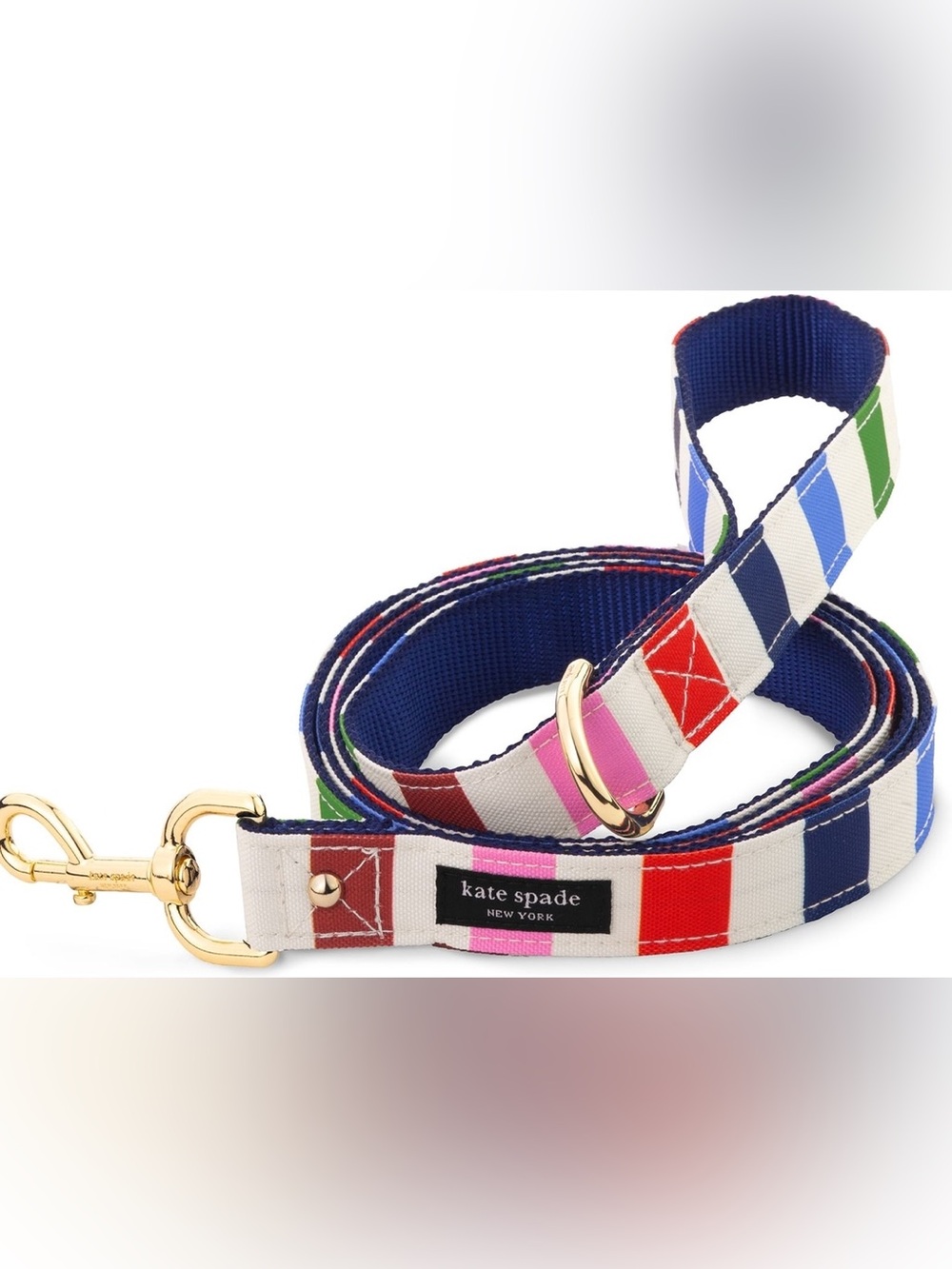 Kate Spade NY Adventure Stripe Dog Collar & Leash Combo - - Picture 5 of 16